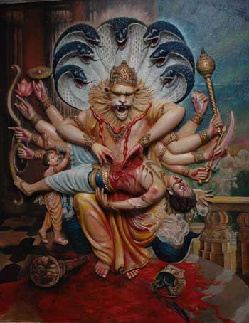 (Painting of Sri Nrsimha!)