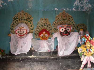Lord Jagannath, Lady Subadra, and Lord Balarama