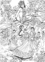 Krsna and the Gopies