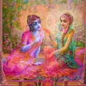 Sri Radha speaks with the "demigoddess"