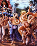 Mahaprabhu at rathayatra
