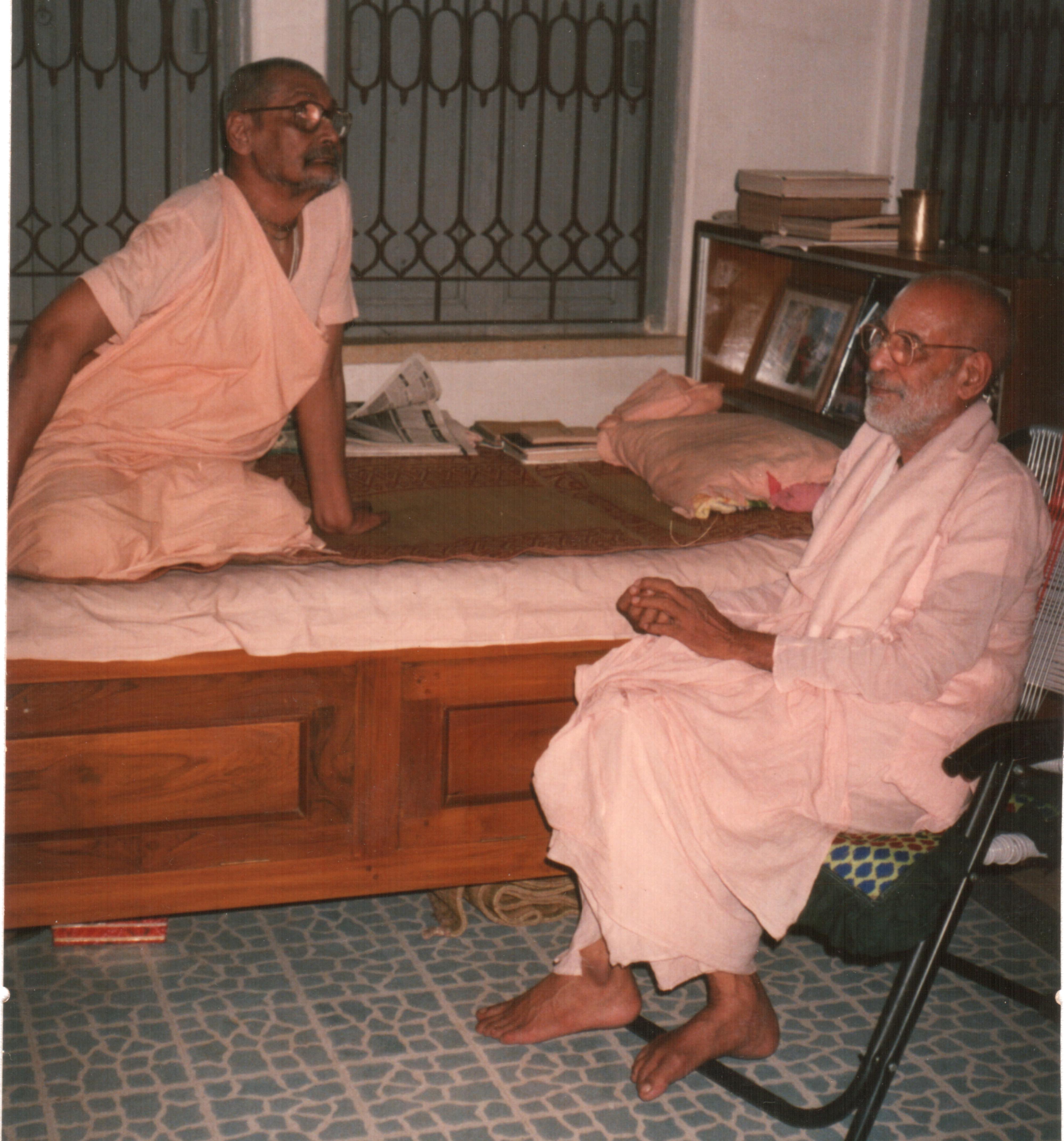 Gurudeva and Vaman Gosvāmī Mahārāja 